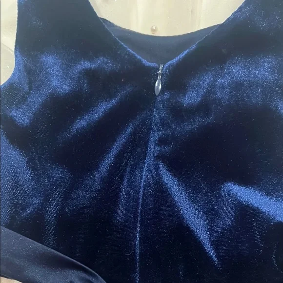 American Princess✨Elegant Navy and pink pearl Kids Dress Size:7 - Picture 7 of 7